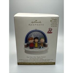 HALLMARK KEEPSAKE ORNAMENT Peanuts Ho! Ho! Ho! Tasty Snow! 2011